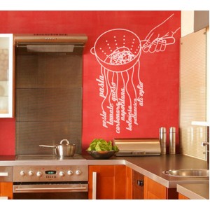 Wall Decoration | Face and Hands  | Hand With Spaghetti Strainer, Customized