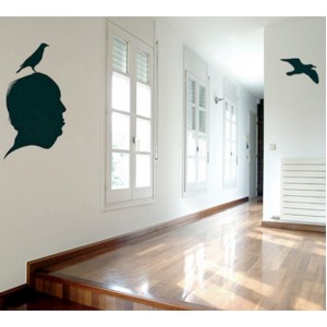 Wall Decoration | Face and Hands  | Bird On A head