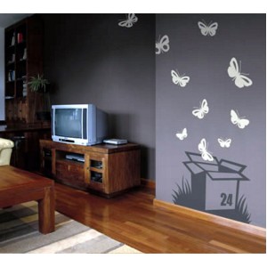 Wall Decoration | Birds, Butterflies  | Butterflies Out Of A Box