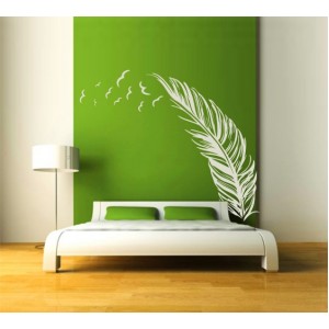 Wall Decoration | Wall Stickers | Feather With Birds