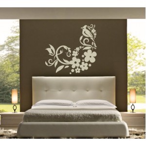 Wall Decoration | Flowers  | Bird With Flowers