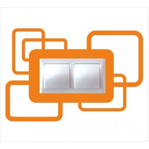 Wall Decoration | Sockets And Switches  | Model 40218D, Double