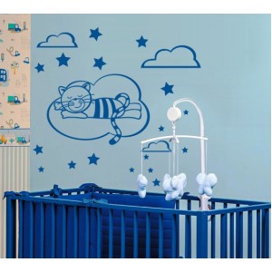 Wall Decoration | Kids Room  | Cat 24, Sweet Dreams