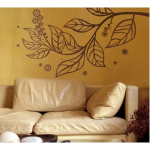 Wall Decoration | Sitting Room  | Branch with Leaves