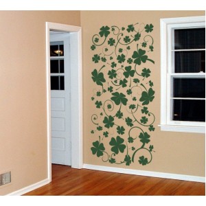 Wall Decoration | Bamboo, Grass  | Four Leaf Clovers 10802