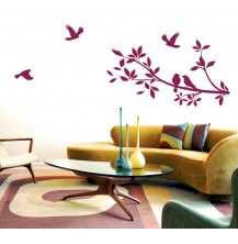 Flowers and Branches Wall Decals