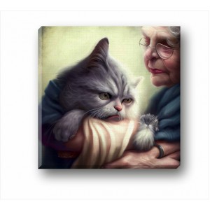 Wall Decoration | Canvas | Angry Cat CP_11004