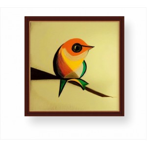 Wall Decoration | Framed | A Bird on a Branch FP_1100605