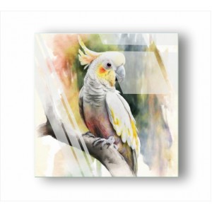 Wall Decoration | Glass | A Parrot on a Branch GP_1100801