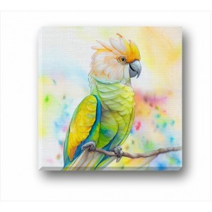 Wall Decoration | Canvas | A Parrot on a Branch CP_1100802