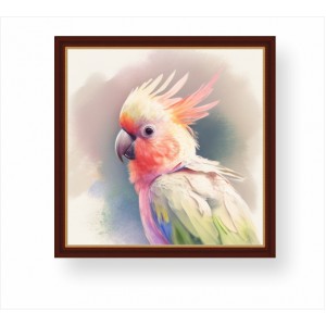 Wall Decoration | Framed | A Parrot on a Branch FP_1100803