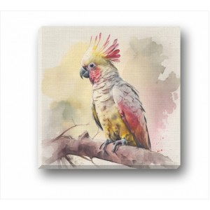 Wall Decoration | Canvas | A Parrot on a Branch CP_1100804