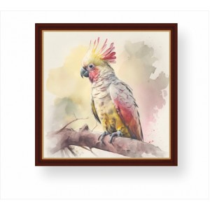 Wall Decoration | Framed | A Parrot on a Branch FP_1100804