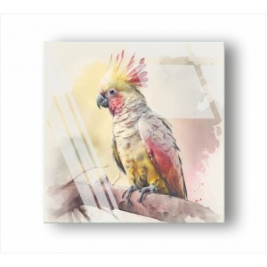 Wall Decoration | Glass | A Parrot on a Branch GP_1100804