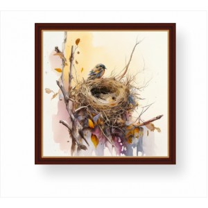 Wall Decoration | Framed | Nest And Bird FP_1101001