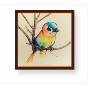 Wall Decoration | Framed | A Bird on a Branch FP_1400509