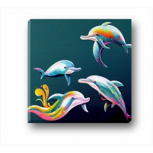 Wall Decoration | Canvas | Dolphin CP_1401406