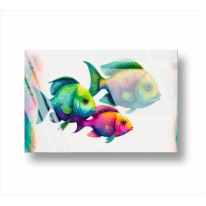 Wall Decoration | Glass | Fish GP_1500501