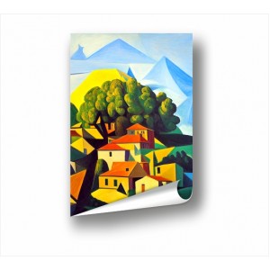 Wall Decoration | Posters | Houses on the hill PP_2200502