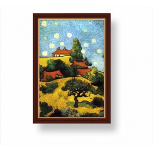 Wall Decoration | Framed | Houses on the hill FP_2200503