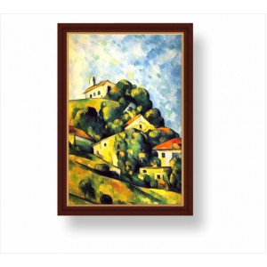 Wall Decoration | Framed | Houses on the hill FP_2200505