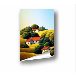 Wall Decoration | Posters | Houses on the hill PP_2200507