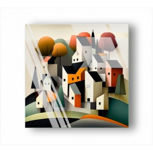 Wall Decoration | Cities Buildings GP | Houses on the Hill GP_2300701