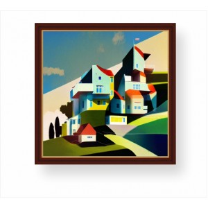Wall Decoration | Cities Buildings FP | Houses on the Hill FP_2300702