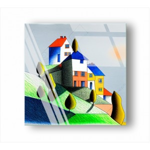 Wall Decoration | Cities Buildings GP | Houses on the Hill GP_2300703