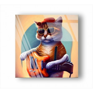 Wall Decoration | Music Dance GP | Cat With A Guitar GP_4402100
