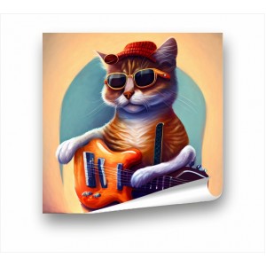 Wall Decoration | Music Dance PP | Cat With A Guitar PP_4402100