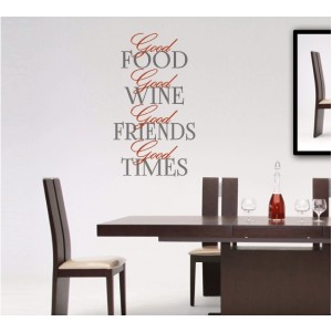 Wall Decoration | Kitchen Wall Words  | Good Food, Good Times