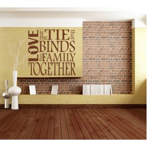 Wall Decoration | Wall Writing  | Love Is the Tie