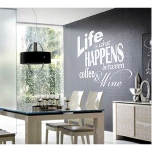 Wall Decoration | Kitchen Wall Words  | Between Coffee And Wine