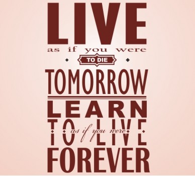 Live As If You Were...