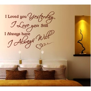 Wall Decoration | Wall Stickers | Love You Still