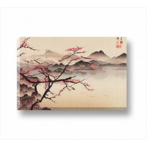 Wall Decoration | Canvas | Cherry Blossom Landscape CP_5100103
