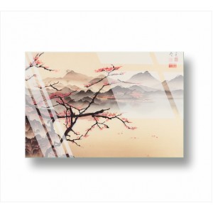 Wall Decoration | Glass | Cherry Blossom Landscape GP_5100103