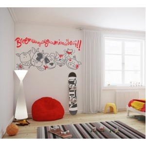 Wall Decoration | Wild Animals  | Screaming Cattle