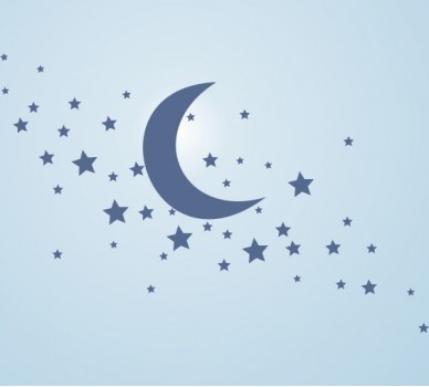 Moon With Stars