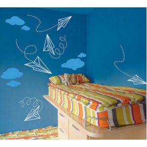 Wall Decoration | Sky  | Rockets In Clouds