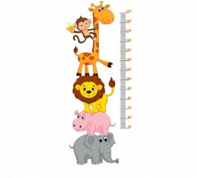 Child Meter WIth Jungle Animals