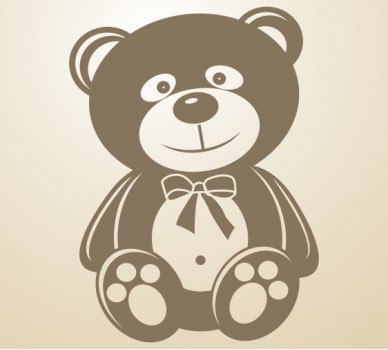 Teddy Bear 06, With A Ribbon