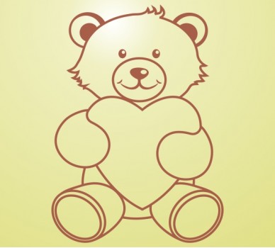 Teddy Bear 09, With A Heart