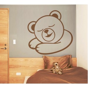 Wall Decoration | Kids Room  | Teddy Bear 24, Sleeping