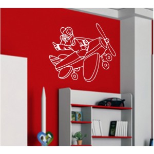 Wall Decoration | Air Planes  | Airplane 09, Mouse Pilot