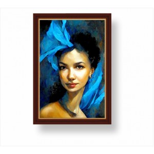 Wall Decoration | Framed | Woman in the Blues FP_7100201