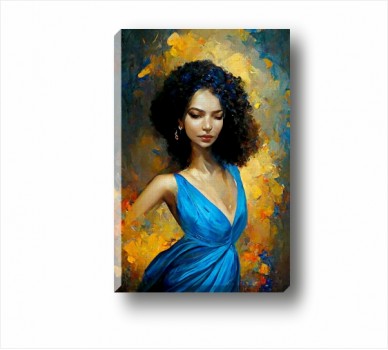 Woman in Blue Dress CP_7100301