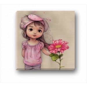 Wall Decoration | For Kids CP | Girl With Flower CP_7400101
