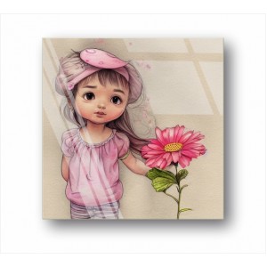 Wall Decoration | For Kids GP | Girl With Flower GP_7400101